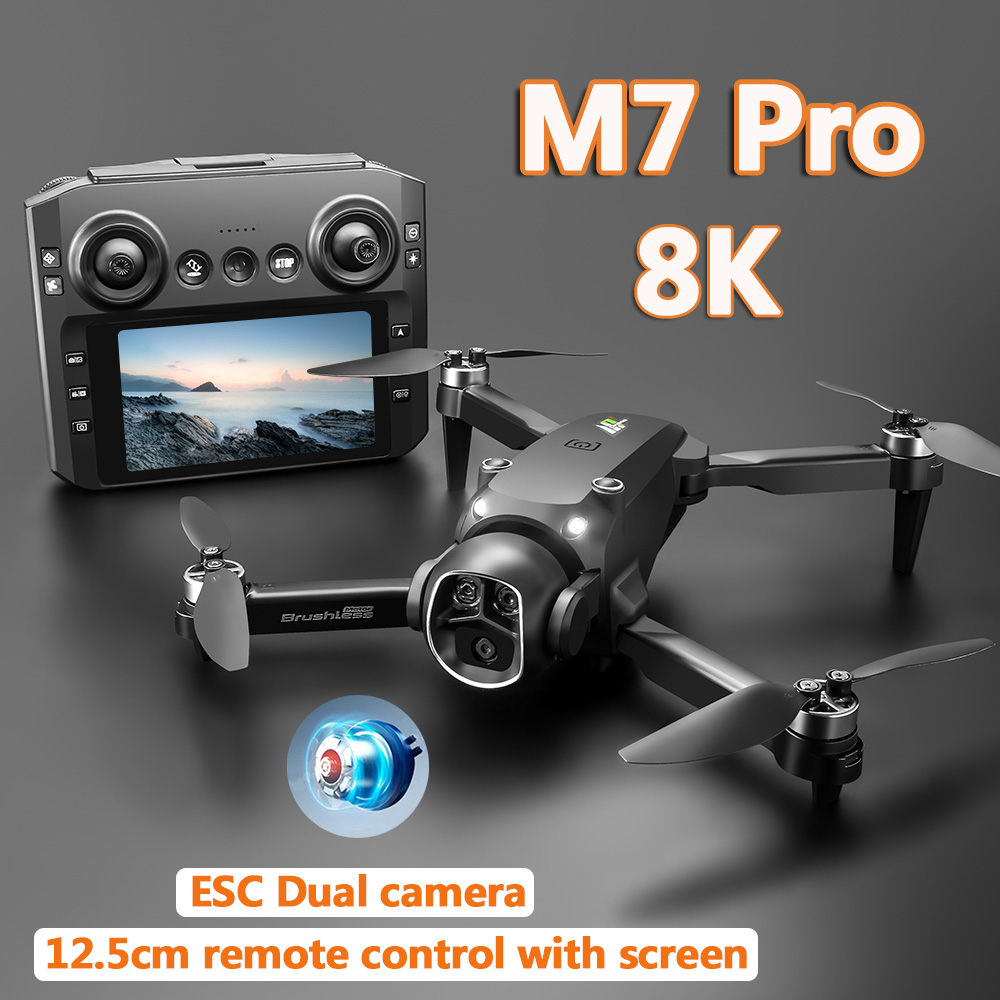 Dron M7 z silnikiem bezszczotk – Drone Gimbal 2 Axis recenzja i cena