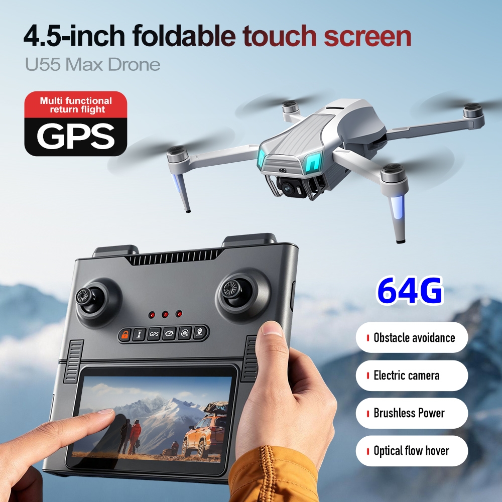 NCZOBOE U55 Dron GPS z pilotem – Drone Gimbal 2 Axis recenzja i cena