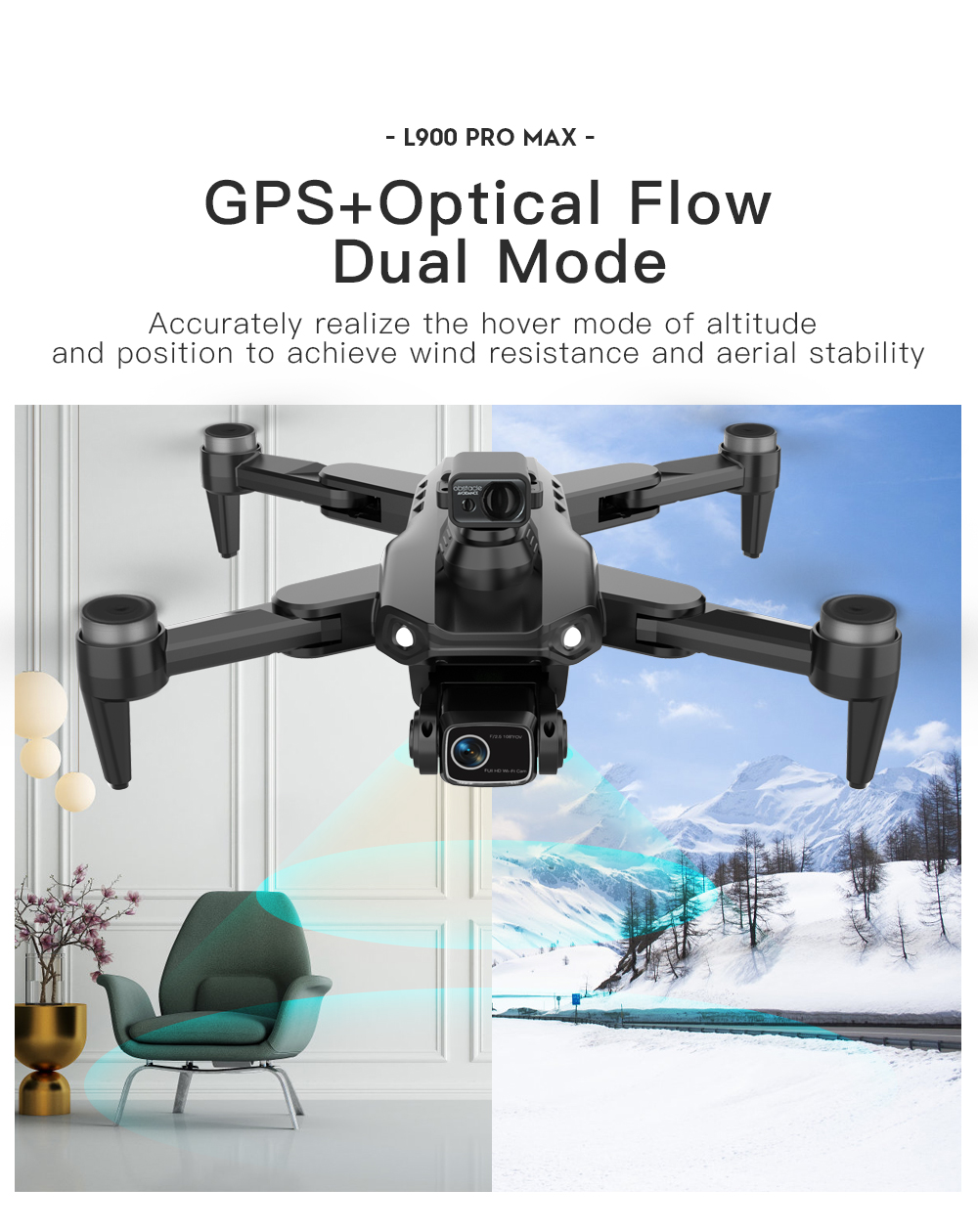 LYZRC L900 PRO MAX Dron z lase – Drone Gimbal 2 Axis recenzja i cena